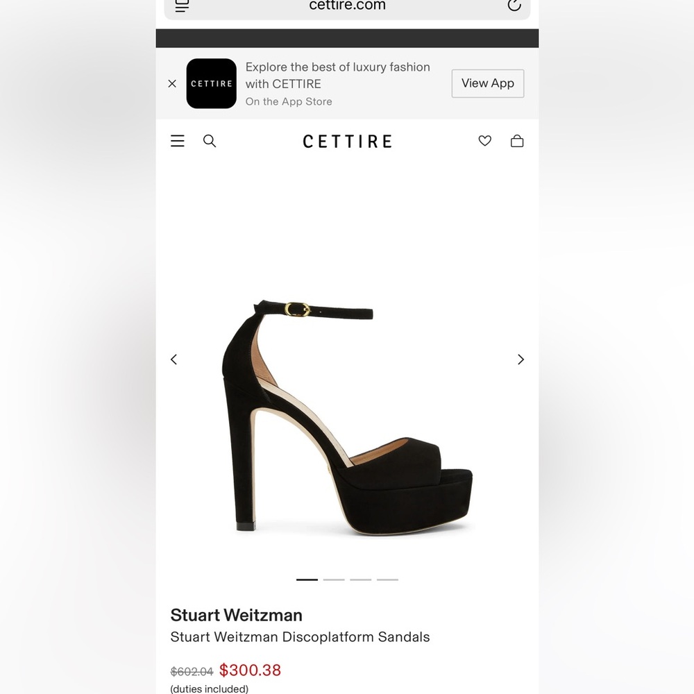 Stuart Weitzman Discoplatform Sandals - Picture 7 of 8